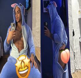 MC Lebinho mitou ao lançar conteúdo na sua plataforma adulta vestido de Stitch é deixou agente suando